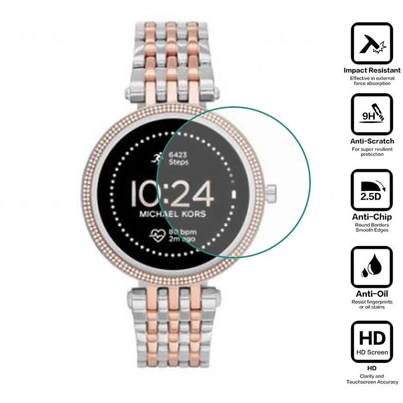 Smartwatch Watches Michael Kors - Película protectora de vidrio templado para