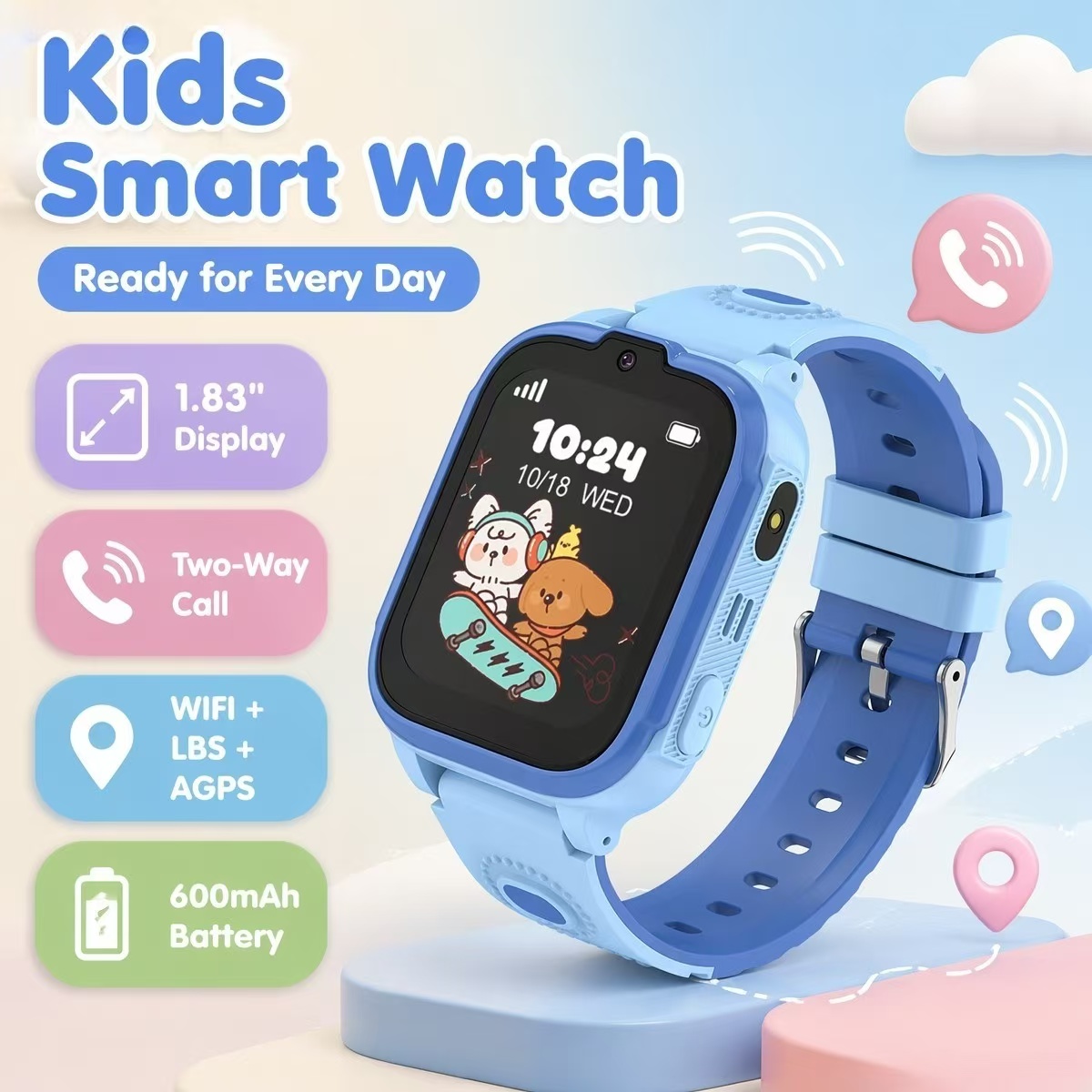 Kids Watches Not Smartwatch - Reloj Inteligente para Niños DH28, Pantalla