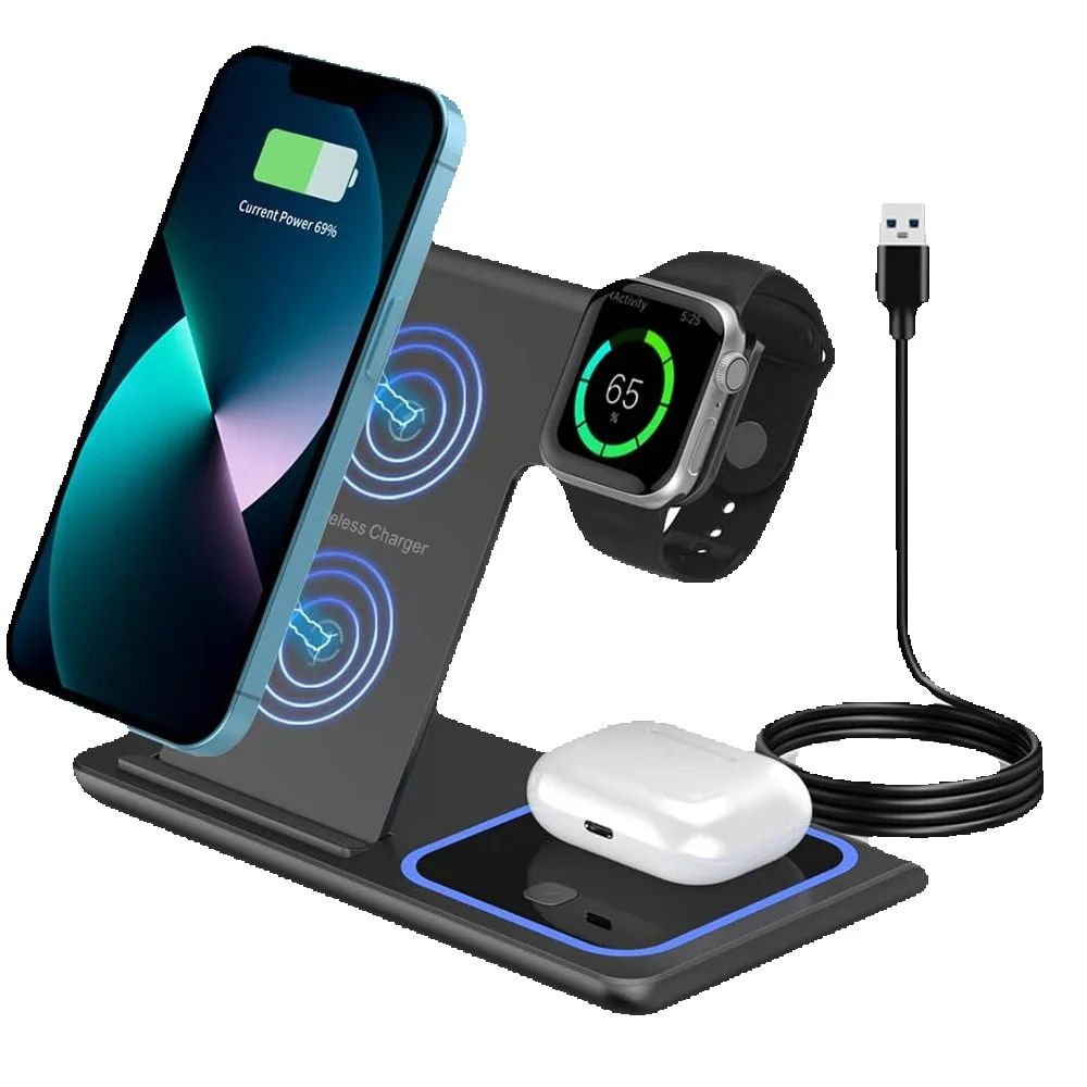 Watch 7 Smartwatch Iphone - Cargador Inalámbrico Rápido LED 3 en