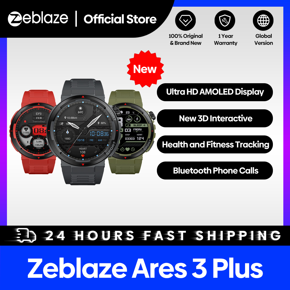 Hybrid Smartwatch - Nuevo Zeblaze Ares 3 Plus 1,43