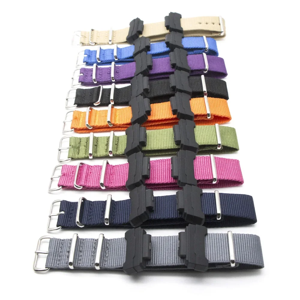 Casio Watches Smartwatch - Correa de reloj a rayas para