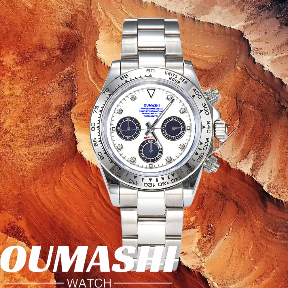 Chronograph Sport Watch - Relojes de lujo VK63 con cristal