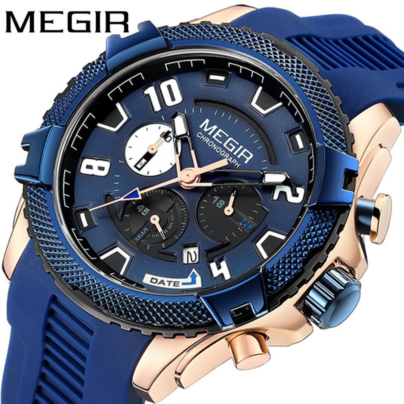 Reloj de Pulsera MEGIR de Cuar - Chronograph Sport Watch reseña y precio