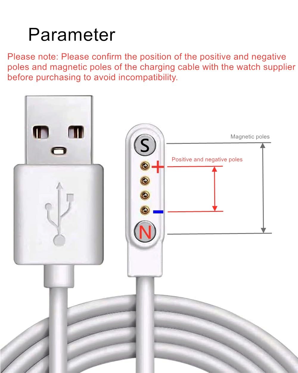 Cable de carga magnético, carg - Smartwatch English reseña y precio
