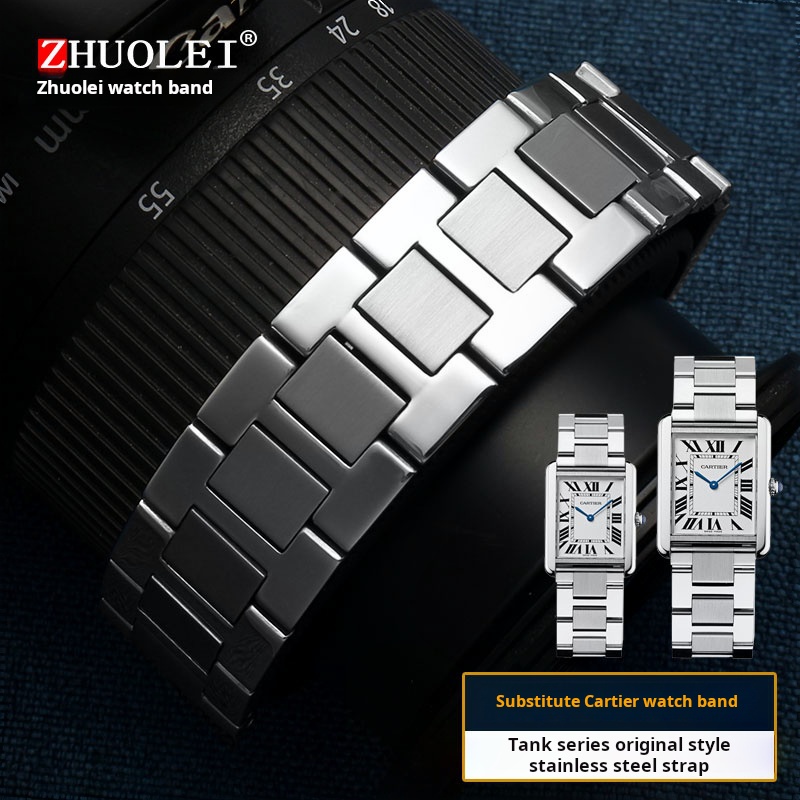 Correa de reloj de acero inoxi - Cartier Watch Tank reseña y precio