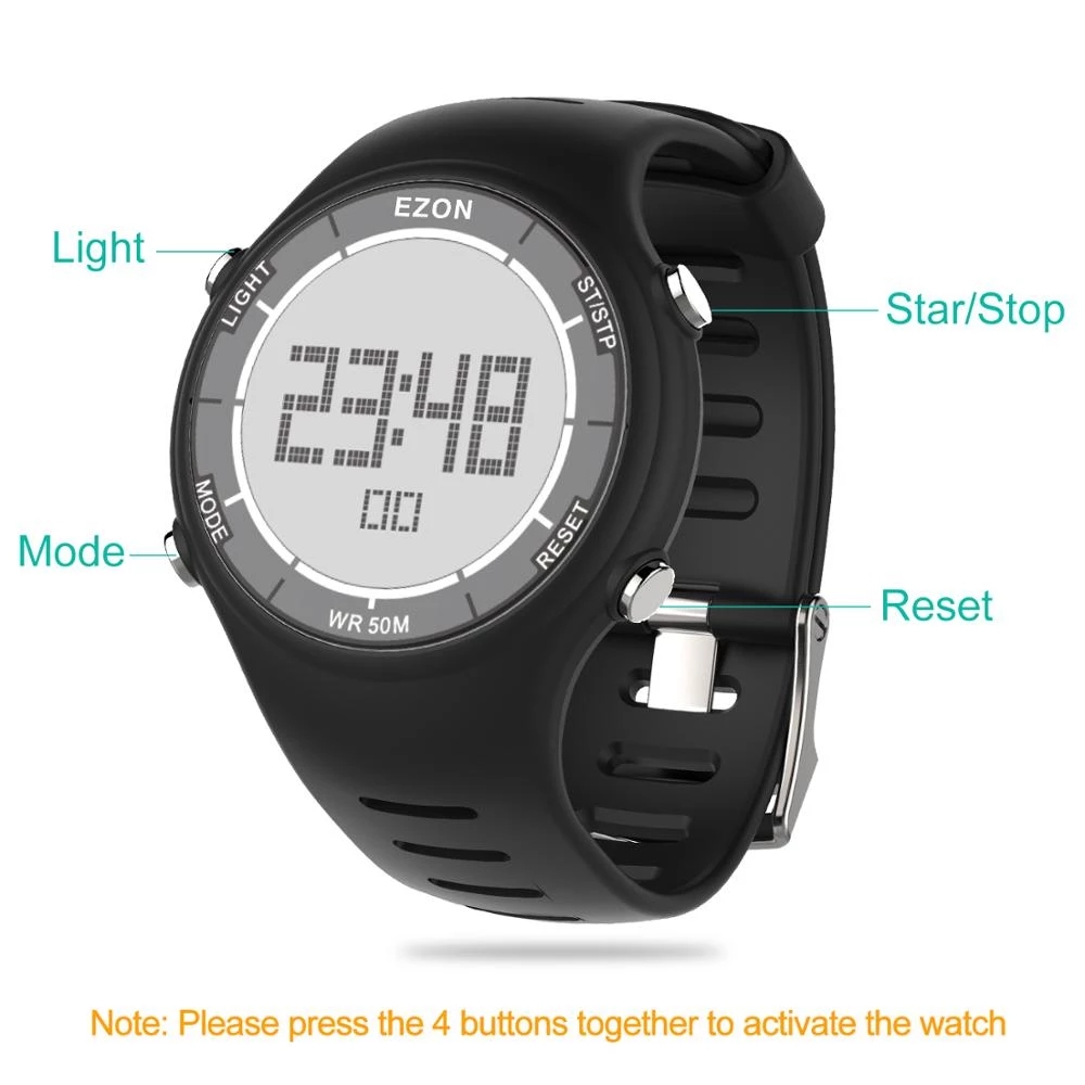 EZON nueva moda mujer reloj de - Chronograph Sport Watch reseña y precio