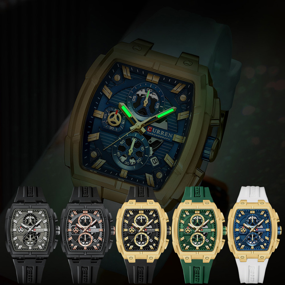 Reloj CURREN de Lujo Vintage p - Chronograph Sport Watch reseña y precio