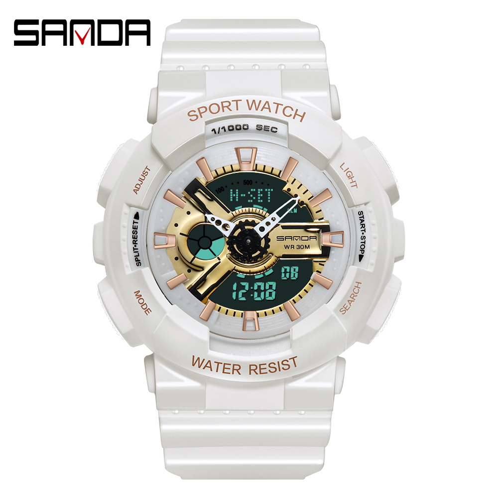 Sanda-reloj Digital para depor - Chronograph Sport Watch reseña y precio