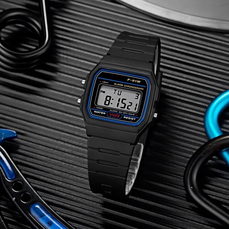 Reloj Digital Clásico F‑9100W  - Vintage Digital Watch reseña y precio
