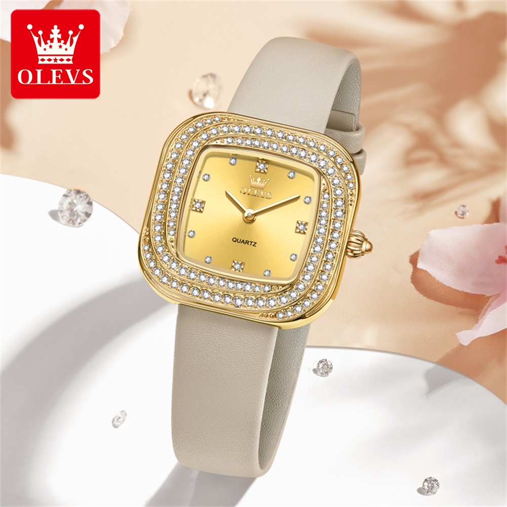 OLEVS-Reloj de cuarzo cuadrado - Watch Bezel Insert reseña y precio