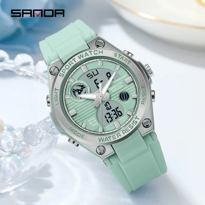 Marca SANDA, reloj Digital LED - Chronograph Sport Watch reseña y precio