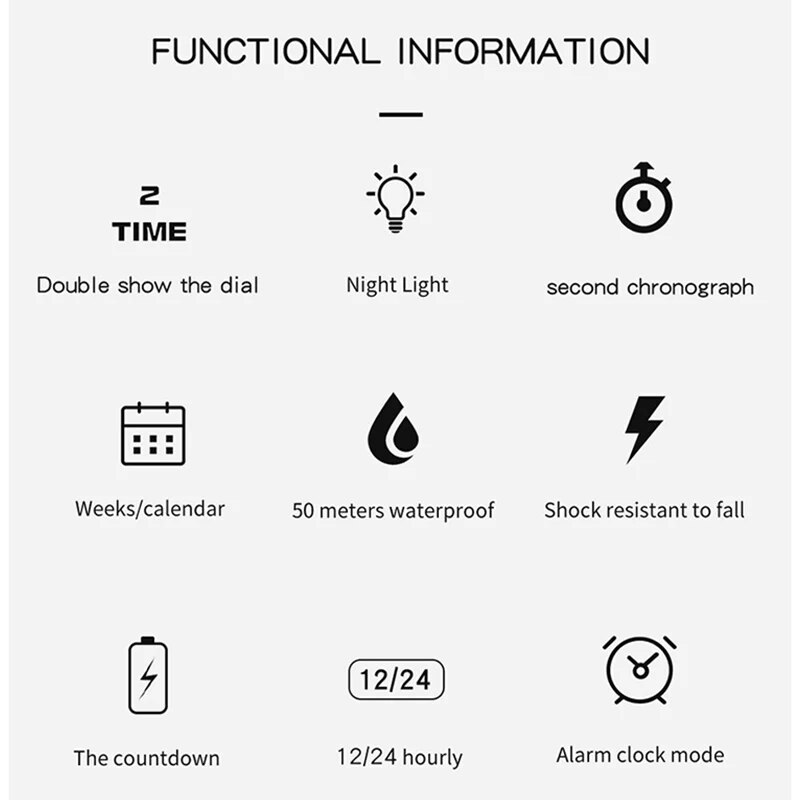 Marca SANDA, reloj Digital LED - Chronograph Sport Watch reseña y precio