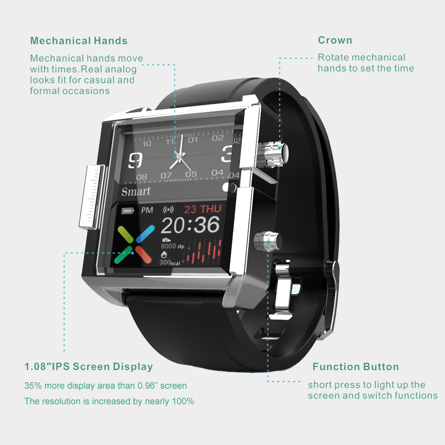 Seiko-reloj inteligente T9, di - Hybrid Smartwatch reseña y precio