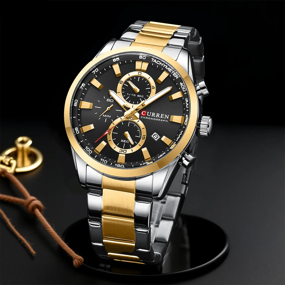 CURREN Casual cuarzo cronógraf - Chronograph Sport Watch reseña y precio