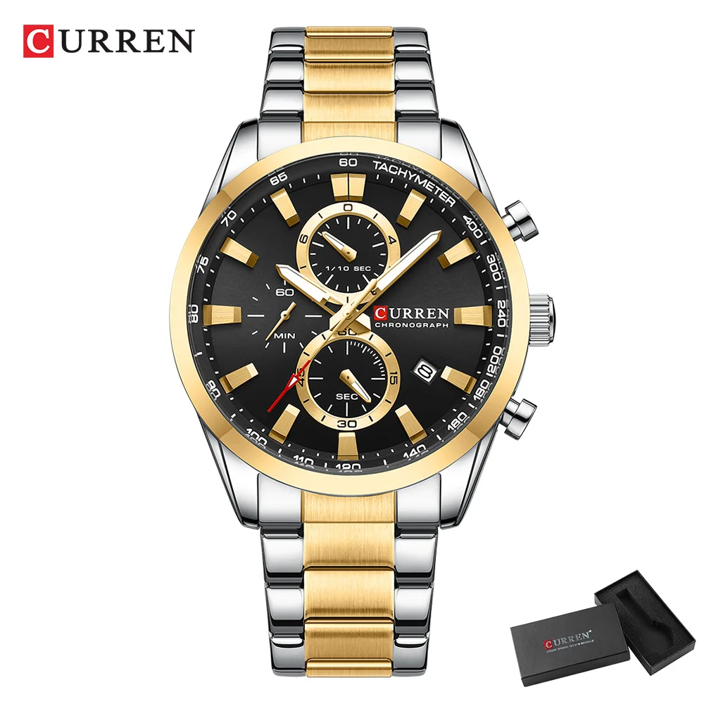 CURREN Casual cuarzo cronógraf - Chronograph Sport Watch reseña y precio