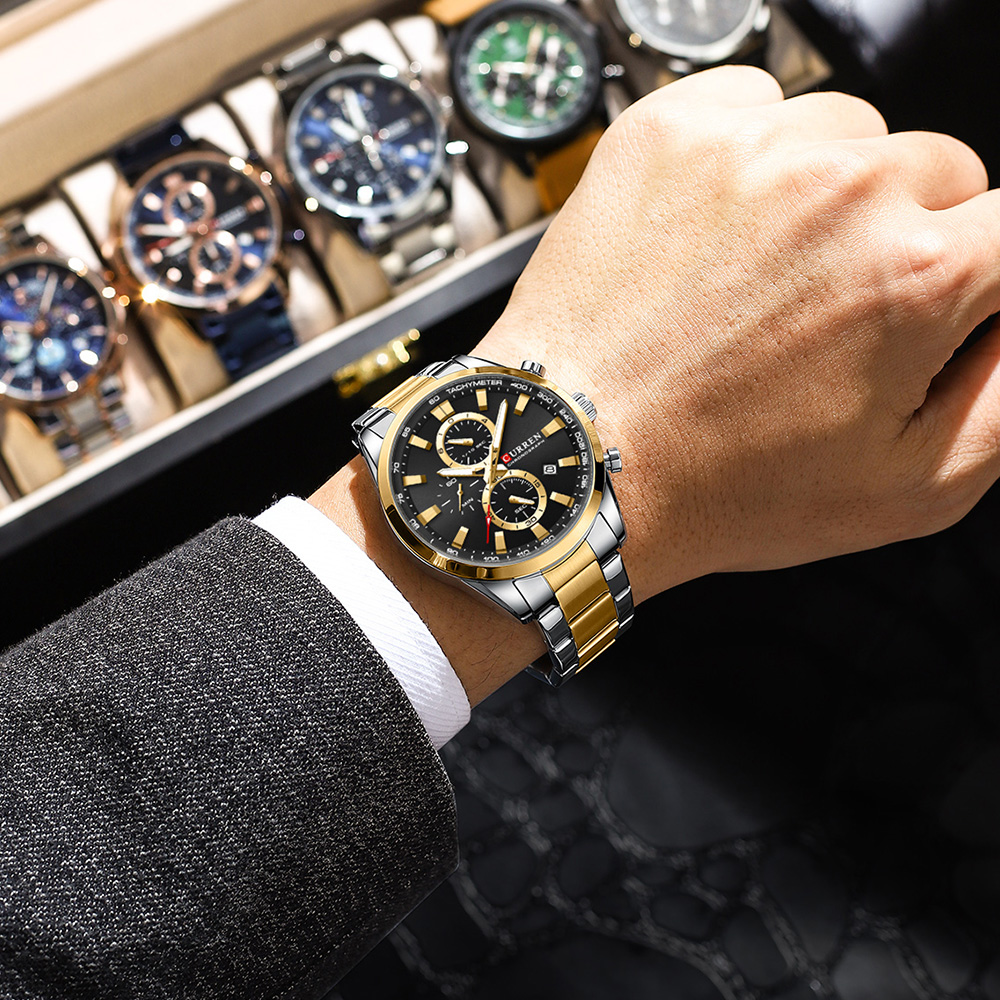 CURREN Casual cuarzo cronógraf - Chronograph Sport Watch reseña y precio