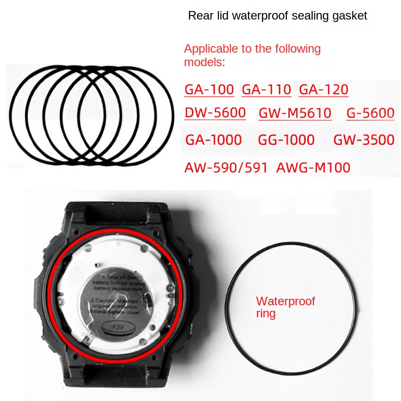 Anillo impermeable de cubierta - Casio Watch G-Shock Dw-5600 reseña y precio