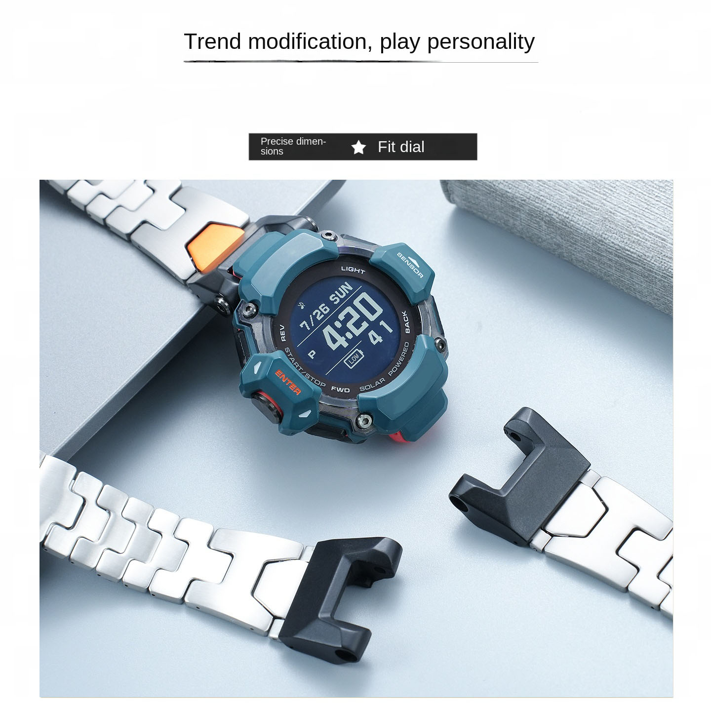 Correa de metal resistente al  - Casio Watches Smartwatch reseña y precio