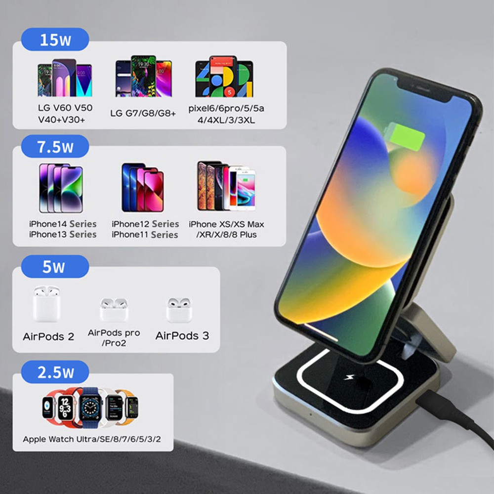 Estación de carga rápida de ca - Watch 7 Smartwatch Iphone reseña y precio