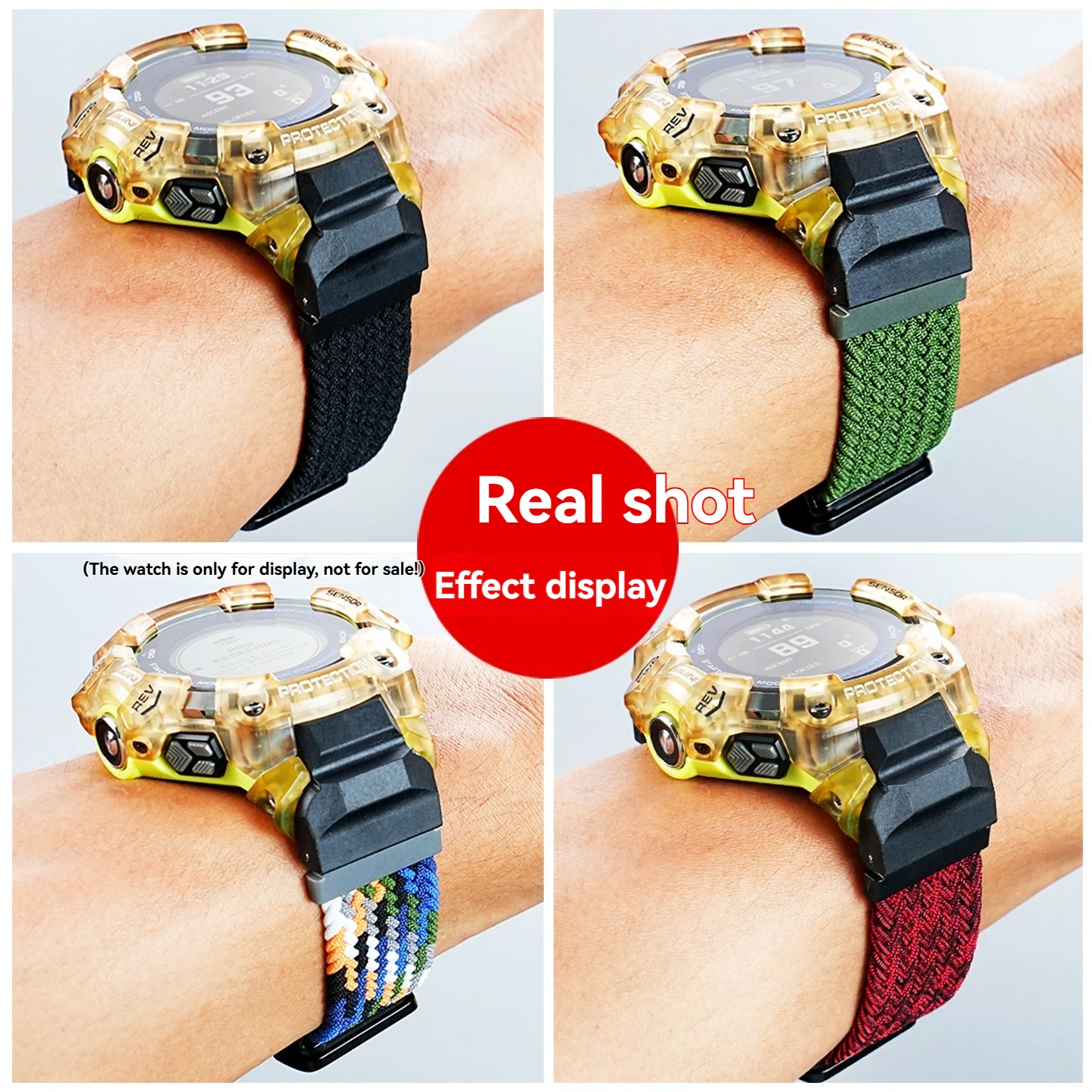 Correa de nailon elástica GBD  - Casio Watches Smartwatch reseña y precio